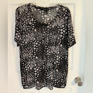 Adele & May plus Semi Sheer Mesh top